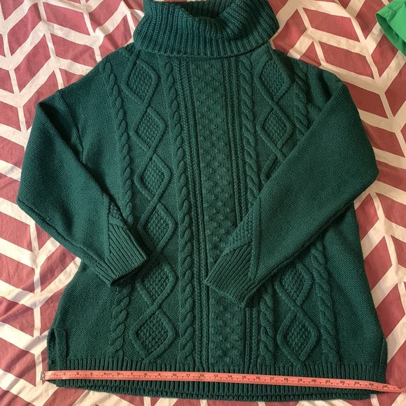 COPY - NWT Land’s End Women’s Turtleneck Pullover Green Sweater Size XL - Picture 6 of 6